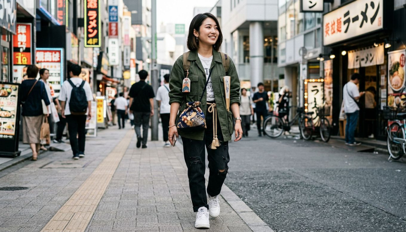 Cómo combinar accesorios tradicionales japoneses con moda urbana